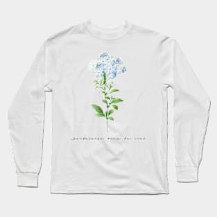 blue flower lover Long Sleeve T-Shirt